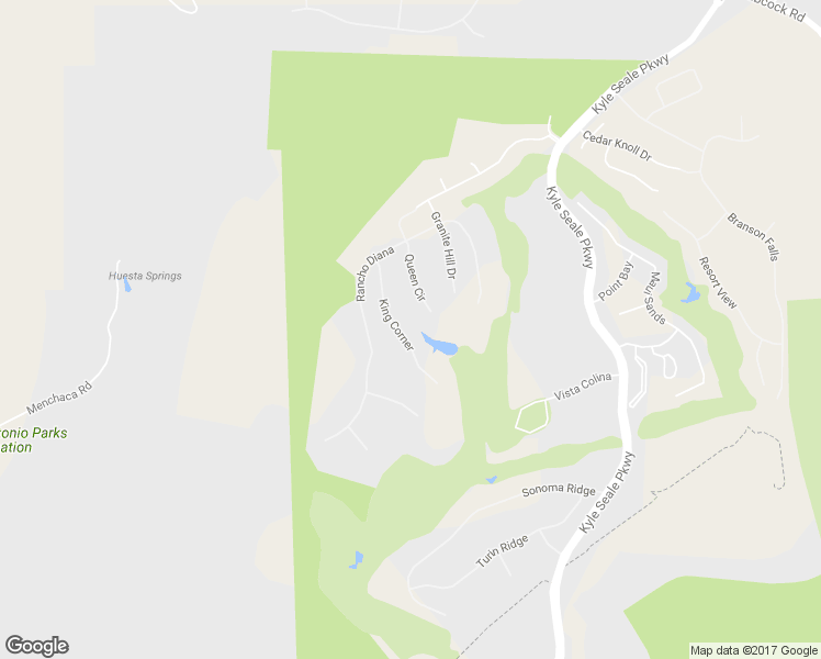 map of restaurants, bars, coffee shops, grocery stores, and more near 17618 King Corner in San Antonio