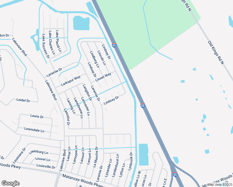 map of restaurants, bars, coffee shops, grocery stores, and more near 6 Linden Place in Palm Coast