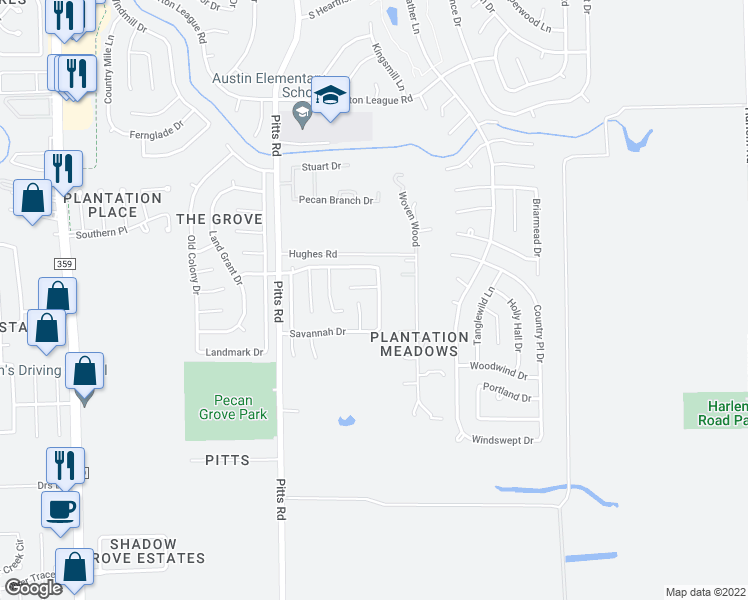 map of restaurants, bars, coffee shops, grocery stores, and more near 1131 Colonial Heights Drive in Richmond