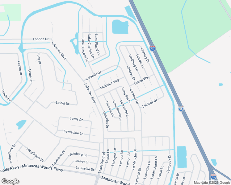 map of restaurants, bars, coffee shops, grocery stores, and more near 41 Lancaster Lane in Palm Coast
