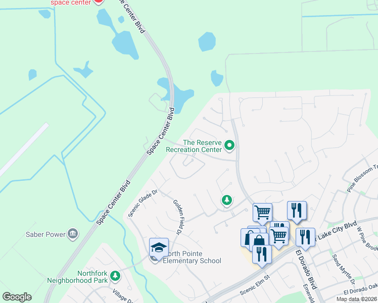 map of restaurants, bars, coffee shops, grocery stores, and more near 13303 Fairfield Arbor Drive in Houston