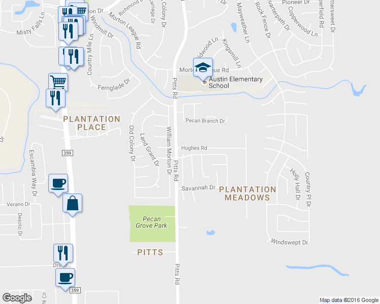 map of restaurants, bars, coffee shops, grocery stores, and more near 1706 Winston Homestead Drive in Richmond