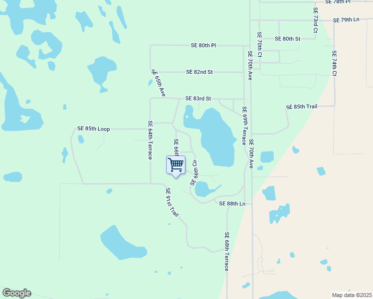 map of restaurants, bars, coffee shops, grocery stores, and more near 6630 Southeast 86th Street in Trenton