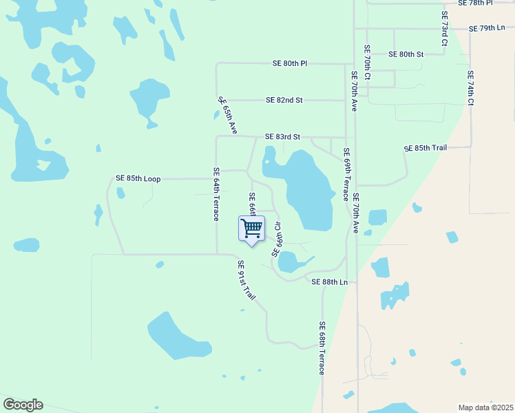 map of restaurants, bars, coffee shops, grocery stores, and more near 6630 Southeast 86th Street in Trenton