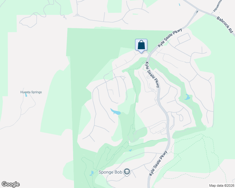 map of restaurants, bars, coffee shops, grocery stores, and more near 18015 Granite Hill Drive in San Antonio