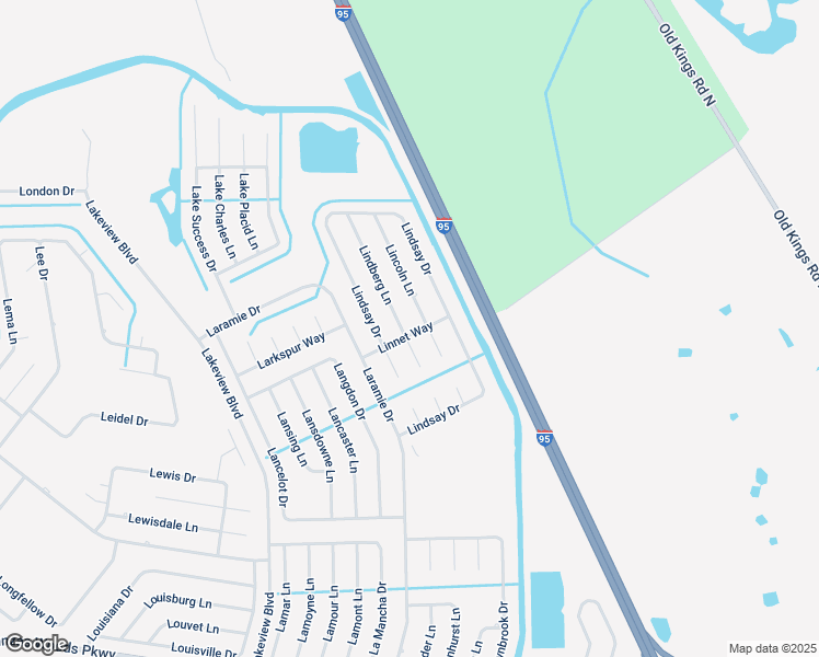 map of restaurants, bars, coffee shops, grocery stores, and more near 8 Lindberg Lane in Palm Coast