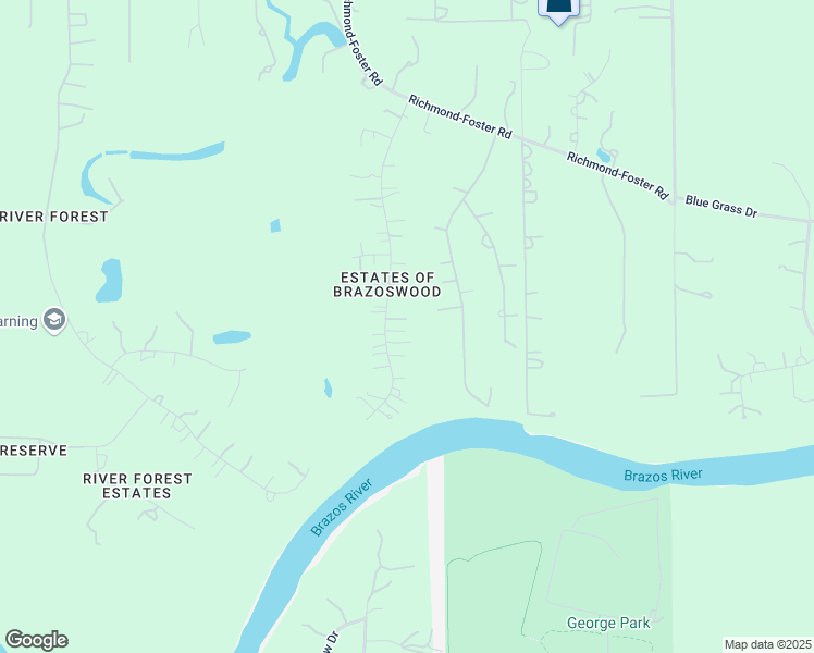 map of restaurants, bars, coffee shops, grocery stores, and more near 1418 Brazoswood Place in Richmond