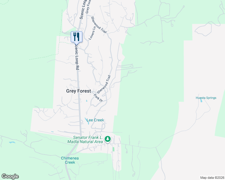 map of restaurants, bars, coffee shops, grocery stores, and more near 9718 Park Dr in Helotes