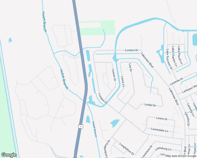 map of restaurants, bars, coffee shops, grocery stores, and more near 142 London Drive in Palm Coast