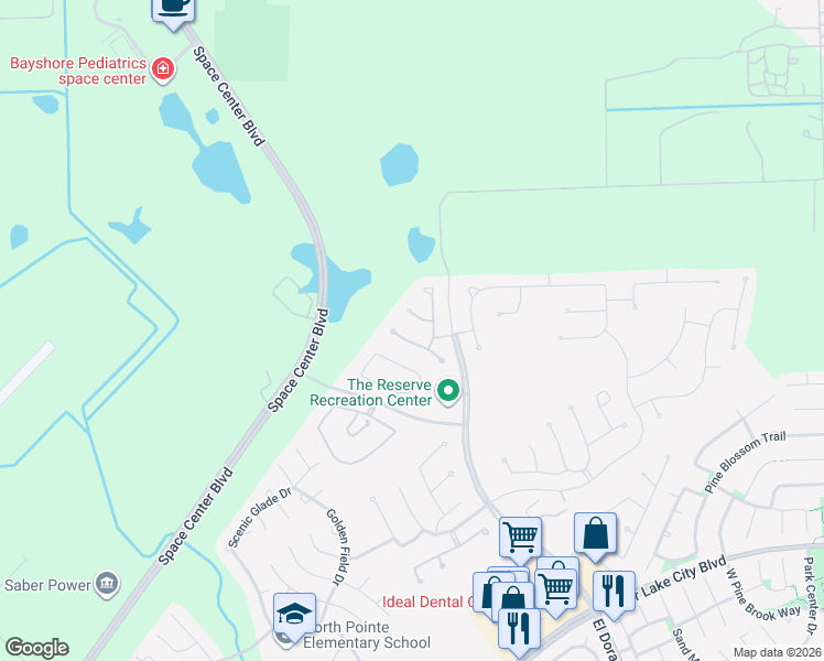 map of restaurants, bars, coffee shops, grocery stores, and more near 13221 Newcastle Creek Court in Houston