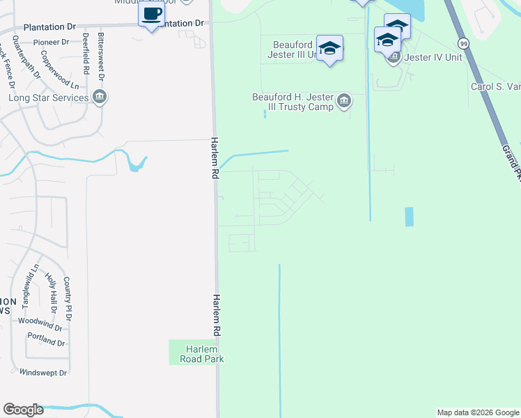 map of restaurants, bars, coffee shops, grocery stores, and more near 1015 Harlem Road in Richmond