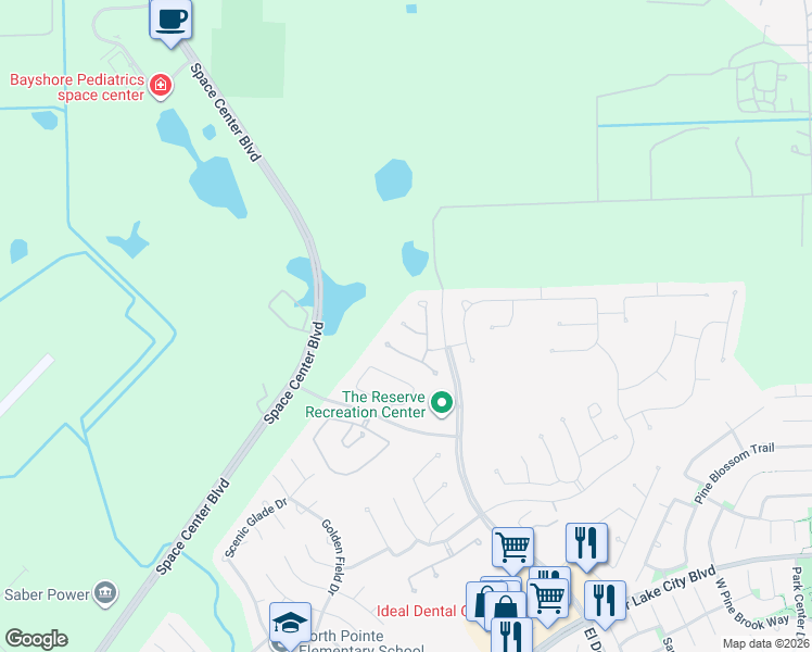 map of restaurants, bars, coffee shops, grocery stores, and more near 13221 Newcastle Creek Court in Houston