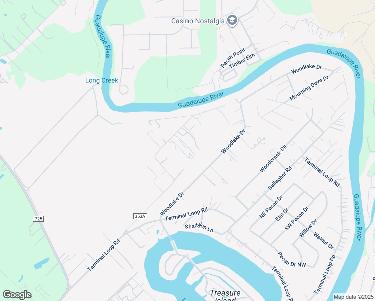 map of restaurants, bars, coffee shops, grocery stores, and more near 859 Happy Haven Road in McQueeney
