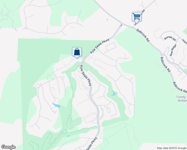 map of restaurants, bars, coffee shops, grocery stores, and more near 18050 Maui Sands in San Antonio
