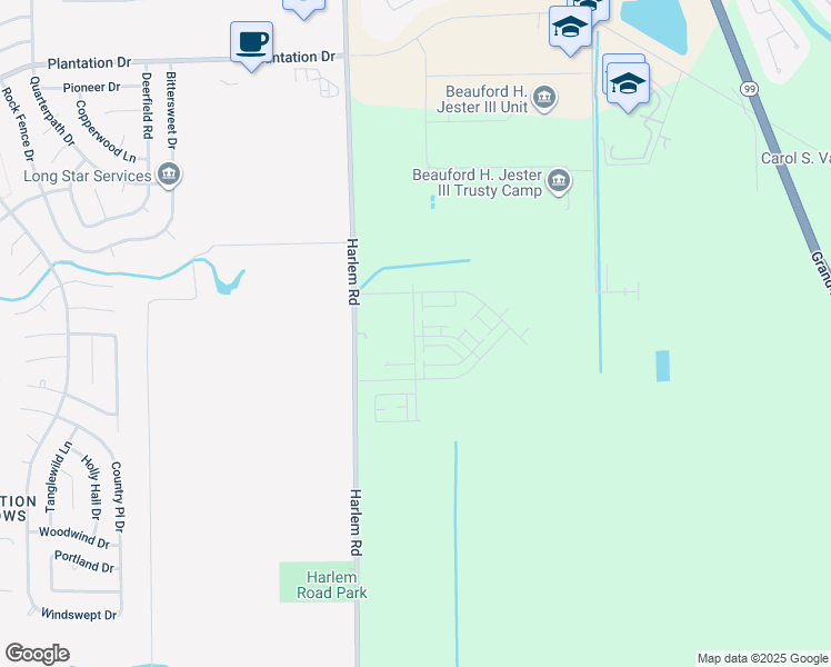 map of restaurants, bars, coffee shops, grocery stores, and more near 1980 Harlem Road in Richmond