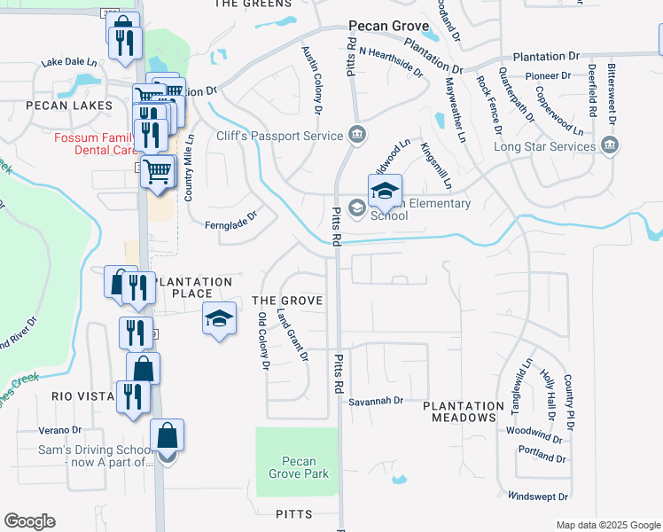 map of restaurants, bars, coffee shops, grocery stores, and more near 724 William Morton Drive in Richmond