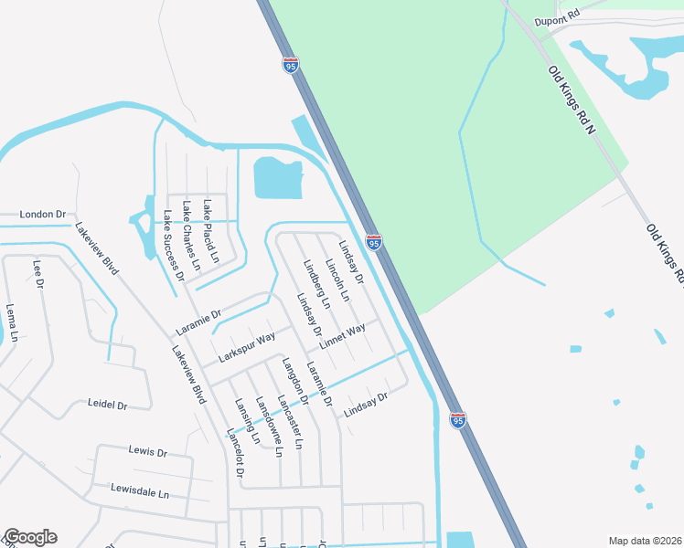 map of restaurants, bars, coffee shops, grocery stores, and more near 18 Lincoln Lane in Palm Coast