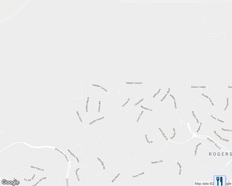 map of restaurants, bars, coffee shops, grocery stores, and more near 18923 Honey Mesquite in San Antonio