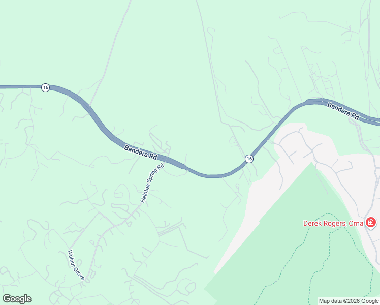 map of restaurants, bars, coffee shops, grocery stores, and more near 18810 Bandera Road in Helotes
