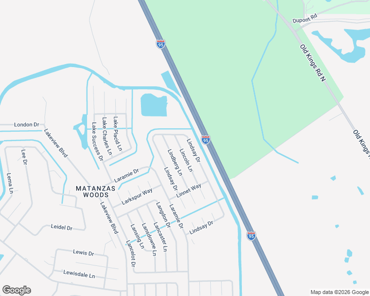 map of restaurants, bars, coffee shops, grocery stores, and more near 18 Lincoln Lane in Palm Coast