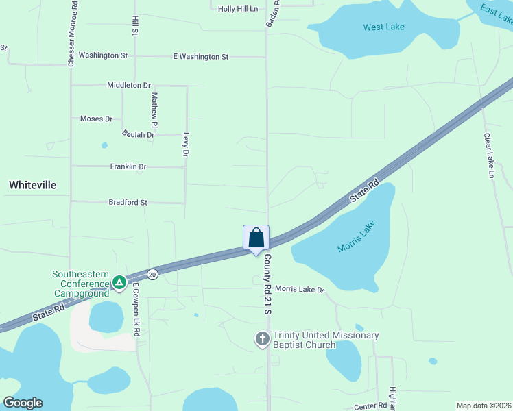 map of restaurants, bars, coffee shops, grocery stores, and more near 111 Woody Lane in Hawthorne