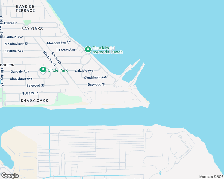 map of restaurants, bars, coffee shops, grocery stores, and more near 102 Baywood Street in Harris County