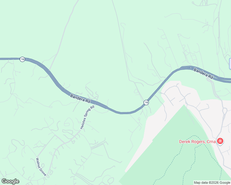 map of restaurants, bars, coffee shops, grocery stores, and more near 18810 Bandera Road in Helotes