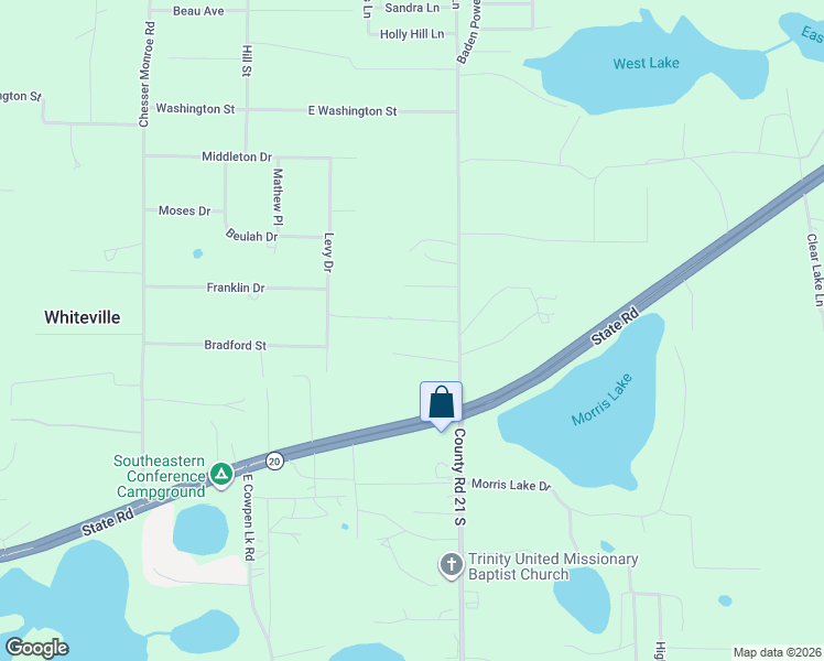 map of restaurants, bars, coffee shops, grocery stores, and more near 111 Woody Lane in Hawthorne