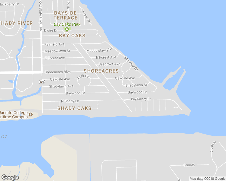 map of restaurants, bars, coffee shops, grocery stores, and more near 3542 Sunrise Drive in Harris County