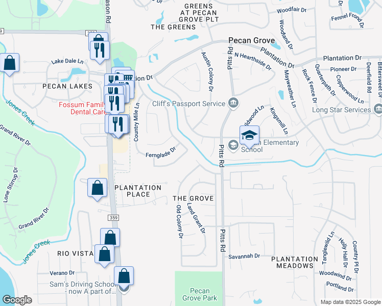 map of restaurants, bars, coffee shops, grocery stores, and more near 1910 Lansdowne Drive in Richmond