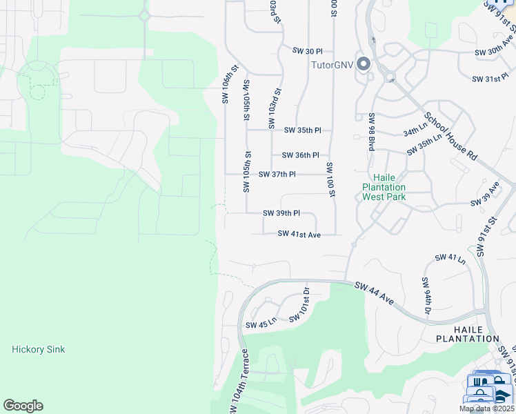 map of restaurants, bars, coffee shops, grocery stores, and more near 10441 Southwest 39th Place in Gainesville