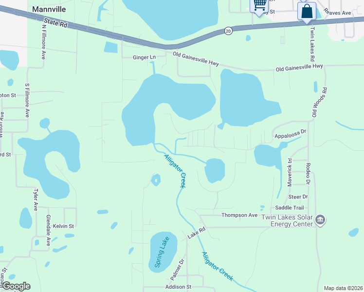 map of restaurants, bars, coffee shops, grocery stores, and more near 113 Lake Edge Trail in Interlachen