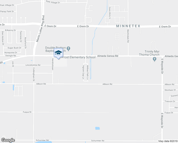 map of restaurants, bars, coffee shops, grocery stores, and more near 13131 Withee Path Lane in Houston