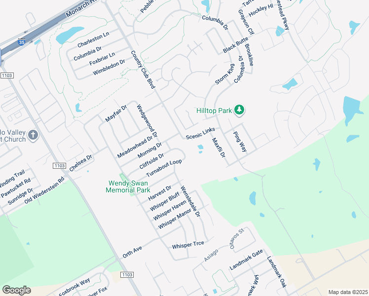 map of restaurants, bars, coffee shops, grocery stores, and more near 3521 Cliffside Drive in Schertz