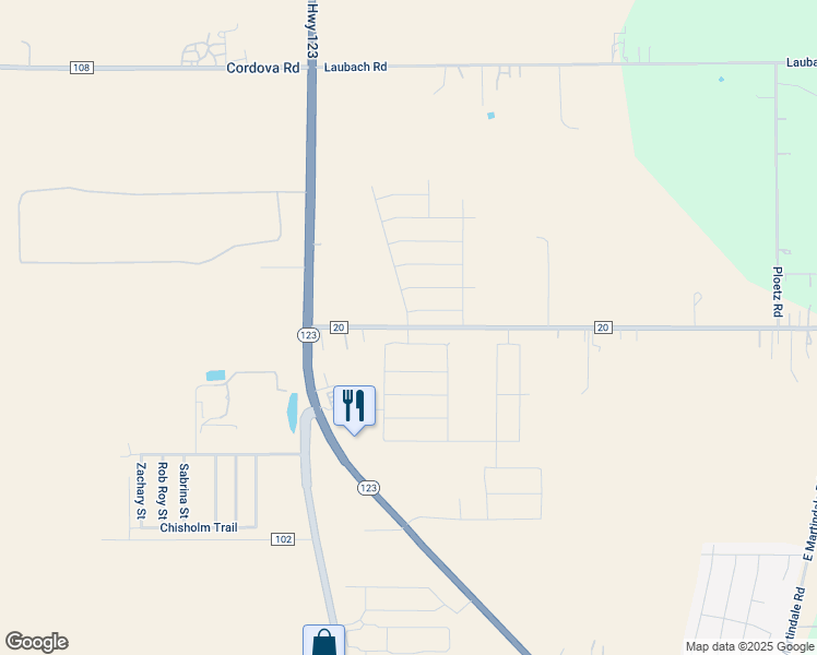 map of restaurants, bars, coffee shops, grocery stores, and more near 556 Farm to Market 20 in Seguin