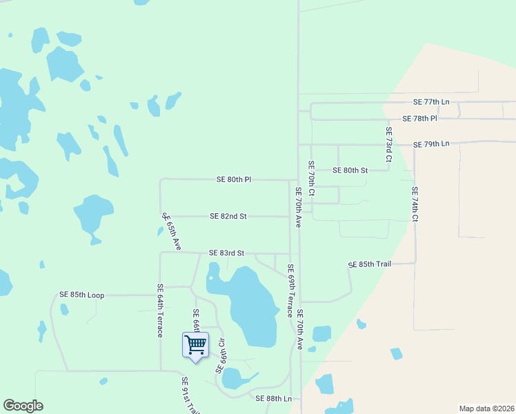 map of restaurants, bars, coffee shops, grocery stores, and more near 6810 SE 82nd St in Trenton