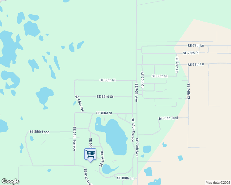 map of restaurants, bars, coffee shops, grocery stores, and more near 6810 Southeast 82nd Street in Trenton