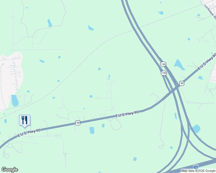 map of restaurants, bars, coffee shops, grocery stores, and more near 410 Milltex Road in Seguin