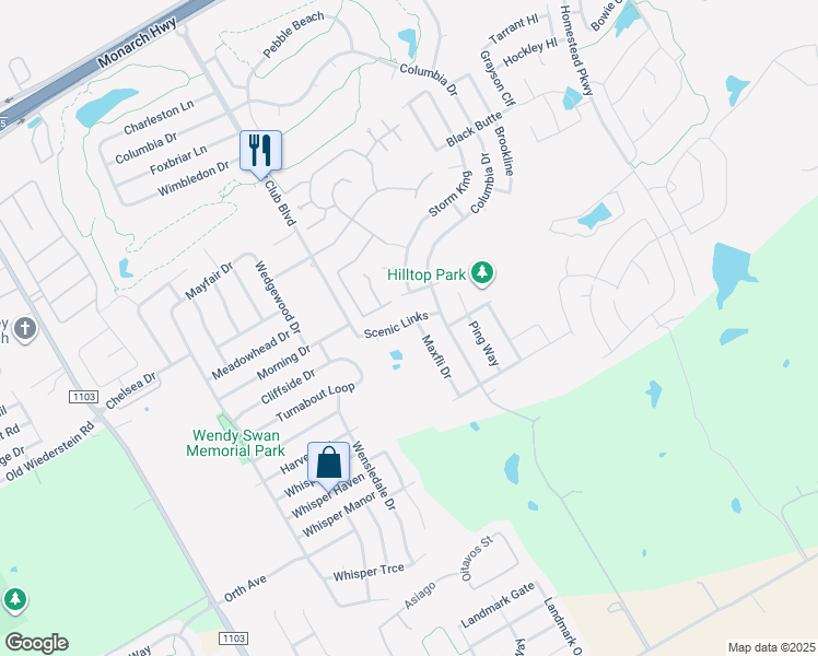 map of restaurants, bars, coffee shops, grocery stores, and more near 236 Ranch House Road in Cibolo