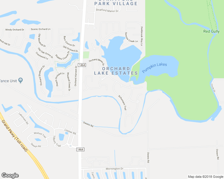 map of restaurants, bars, coffee shops, grocery stores, and more near 13422 Schumann Trail in Sugar Land