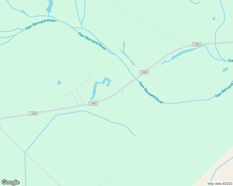 map of restaurants, bars, coffee shops, grocery stores, and more near 5825 Farm to Market 1093 Road in East Bernard