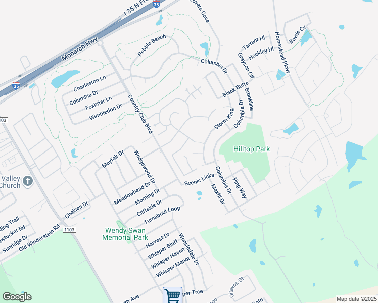map of restaurants, bars, coffee shops, grocery stores, and more near 3601 Storm Ridge in Schertz