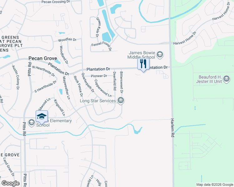 map of restaurants, bars, coffee shops, grocery stores, and more near 1110 Bittersweet Drive in Richmond