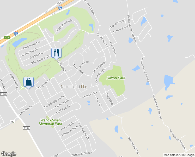 map of restaurants, bars, coffee shops, grocery stores, and more near 5549 Columbia Drive in Schertz