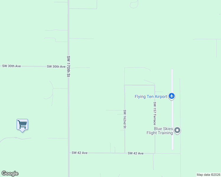 map of restaurants, bars, coffee shops, grocery stores, and more near 3314 Southwest 162 Street in Archer