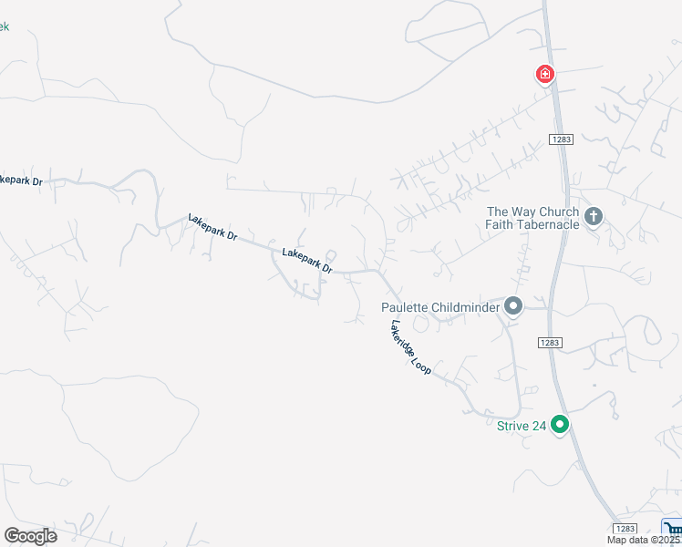 map of restaurants, bars, coffee shops, grocery stores, and more near 312 Lakepark Drive in Lakehills