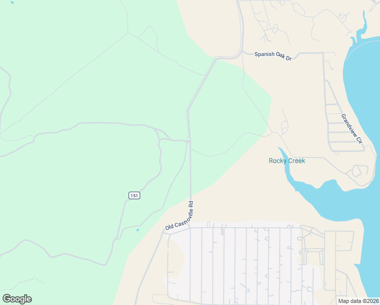 map of restaurants, bars, coffee shops, grocery stores, and more near 1515 Old Castroville Road in Bandera