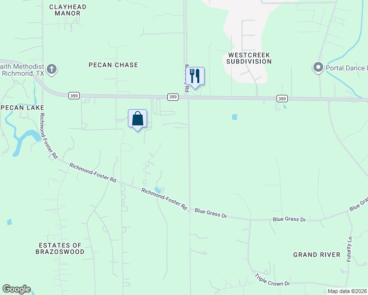 map of restaurants, bars, coffee shops, grocery stores, and more near 2015 McCrary Road in Richmond