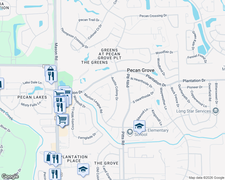 map of restaurants, bars, coffee shops, grocery stores, and more near 2002 Carriage Court in Richmond