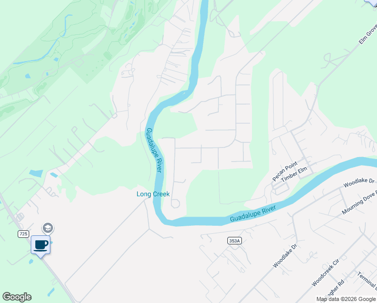 map of restaurants, bars, coffee shops, grocery stores, and more near 108 Bosque in Seguin